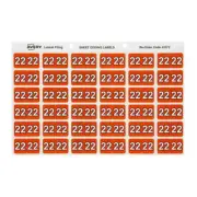 Avery 22 Side Tab Colour Coding Label Dark Orange Pack Of 180 High Quality