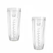 Replacement Accessories Cups fit for Nutri Ninja Auto IQ Bullet Blender~ 2x Large 32oz Cups