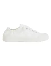 [Sandler] Switch White Canvas Sneakers