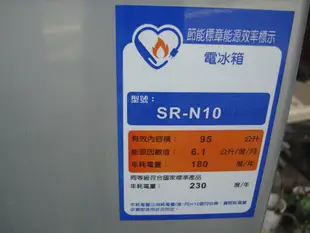 全省*外島可寄貨*屏東萬丹電器醫生 中古二手聲寶單門小冰箱95公升 自取價4500