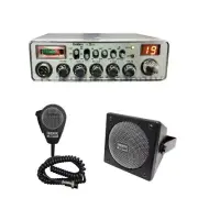 Uniden PC78LTX CB Radio, DRX-9010 External Speaker, DRX-6560 4 Pin Mic, Combo