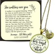 Mom Memorial Necklace I Used To Be Her Angel Jewelry Sympathy Keepsake Womens...