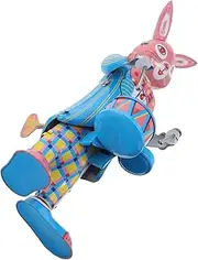 ADOCARN Clockwork Supply Iron Rabbit Drummer Toy Educational Pretend Play for Kids Musical Toys