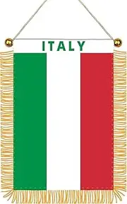 Italy flag Mini Banner Country Pride Car Display