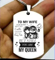 Movie Up Hot Loverly Couple Quote Keychain