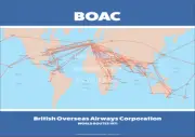 BOAC World Routes 1971 A1 Art Print – Route Map – 84 x 59 cm Poster