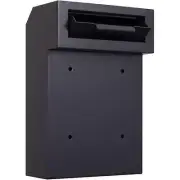 Protex Safe WSS-159-Black Through-The Door Drop Box Security Safe Locker Black