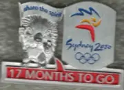 Rare 2000 Sydney 17 Months to Go Millie Pewter Olympic Mascot Games Mark Pin