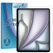 [3 Pack] Apple iPad Air 13" (2024) M2 Ultra Clear Film Screen Protector by MEZON – Case and Pencil Friendly (iPad Air 13" M2, Clear) – FREE EXPRESS