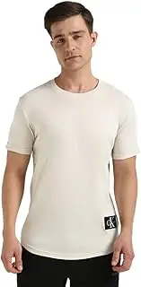 [Calvin Klein] Men's Badge Turn Up Sleeve S/S T-Shirt