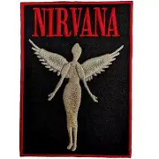 NIRVANA ANGELIC LOGO WOVEN SEW OR IRON ON PATCH OFFICIALLY LICENSED