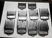 Professional Hair Clipper Guards Guides 10 Pcs Coded #3170-400- 1/16” Cutting
