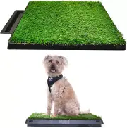 Dog Grass Pad with Tray, 20 X 25 W/Drawer - Outdoor and Indoor Potty System for