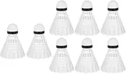 Abaodam 8Pcs LED Lighting Nylon Shuttlecocks Durable Badminton Replacement for Training Fitness Entertainment for Amateurs and Beginners Random Colors Included