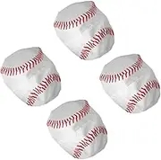 Cabilock 4pcs Stuffed Animal Storage Bean Bag Cover Comfortable Baseball Bean Bag Chair Cover Versatile Toys Storage