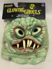 Vintage 2001 Paper Magic Group Glowing Ghouls Halloween Mask Goblin Monster New