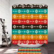 Multi Colored Aztec Pattern Shower Curtain