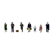 Post-War Era Figures Set A x 7 figures. OO figures Bachmann 36-427