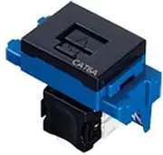 Panasonic NR3180B LAN Wiring Fixture, Advanced Series, Guttosu CAT6A, Embedded Type, Black, Width 1.7 x Depth 1.5 x Height 0.9 inches (44 x 38.7 x 22.7 mm)