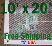 10' x 20' Clear Poly Tarp Room Divider Patio Porch Enclosure Fumigation Curtain