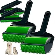 Askan 2 Set Stick It Roller, Handheld Stick it Lint Roller Pet Hair Remover, Reusable Lint Rollers Washable Lint Roller, Stick It Roller Set for Pet Hair, Clothes, Quilt (Set of Two)