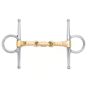 NY Tack Full Cheek German Silver Snaffle Jointed Lozenge Snaffle Horse Bit