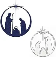 Merry Christmas Families Metal Die Cuts, Family in Christmas Angel Star Cutting Dies Cut Stencils for DIY Scrapbooking Album Embossing Paper Dies Card Making