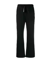 Waist drawstring casual pants L,M Black