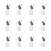 12PK Topchef Squeezable Plastic Sauce Bottle 480ml Condiment Dispenser White