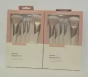 ECOTOOLS LUXE COLLECTION NATURAL ELEGANCE KIT 5 PC BRUSH SET BOXED