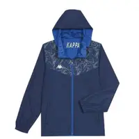 在飛比找momo購物網優惠-【KAPPA】義大利 時尚中性單層風衣外套-雙面穿(丈青 經