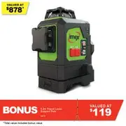 IMEX 3x360° Multi-Line Laser Level Green 012-LX3DG
