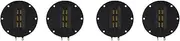 Binxind 4Pcs Horns 4 Inches Pneumatic Tweeter Aluminum Ribbon Tweeter Ribbon Speaker for Ribbon Tweeter Tweeter Heads Horns