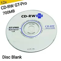 在飛比找蝦皮購物優惠-Cd 空白光盤空白 GT-Pro CD-RW Plus 12