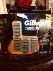 16 GILLETTE FUSION 5 PROGLIDE RAZOR BLADES REFILL CARTRIDGES ft FLEXBALL POWER 8