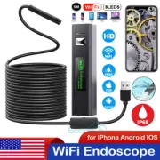 16FT 8LED WiFi Borescope Endoscope Snake Inspection Camera for iPhone Android