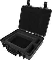 Waterproof Hard Case for Starlink Mini Dish Kit, Travel Carrying Bag with Foam Lining, for Starlink Mini, Kickstand, Pipe Adapter, Power Supply Cables