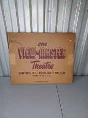 Sawyer's 1940 50's View-Master Theatre Cardboard Projection Screen 17x14 Box NOS