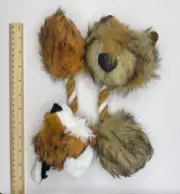 braided dog toys set of 2 fox & hound