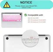 Cover for 2023 MacBook Air 13.6 15.3 A2681 A2941/Macbook Pro Silicone Keyboard C