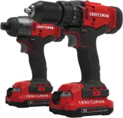 V20 MAX Cordless Drill and Impact Driver, Power Tool Combo Kit with 2 Batteries