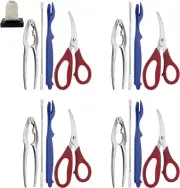 Seafood Tools Set includes 4 Crab Crackers 4 Tools-17 Piece