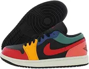 [Nike] Women's Jordan 1 Low SE Black/Fire Red-Taxi (DN3739 060) - 8.5