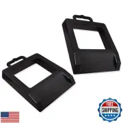 Rubber Heavy Duty Pallet Jack Rubber Wheel Chock 2 Pack, Premium Pallet Jack