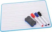 Abaodam Double Sided Kids Whiteboard Small Erase Board with Lines for Students Whiteboard Easel