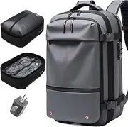 IKYWT Airback Backpack with Pump, 60L Expandable Vacpack Backpack Vacuum Compression, Vacuum Backpack Travel