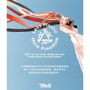 【TEVA】女 Voya Strappy 交叉織帶夾腳涼鞋/雨鞋/水鞋-黑灰 (原廠現貨)