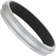 Haoge LAR-X52W Lens Filter Adapter Ring for Fujifilm X100VI Fuji FinePix X100V Camera fit 49mm UV CPL ND Filter Lens Cap Replace Fujifilm AR-X100 Silver