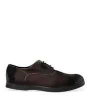 Vintage Look Velvet Lace Up Oxford Dress Shoes