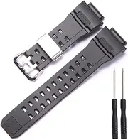 [XBHSW] Resin Band Compatible with Casio G-Shock GW-9400 GW-9400-1 Master men's outdoor sports wristband Watch Strap Stainless Steel Buckle and Loop